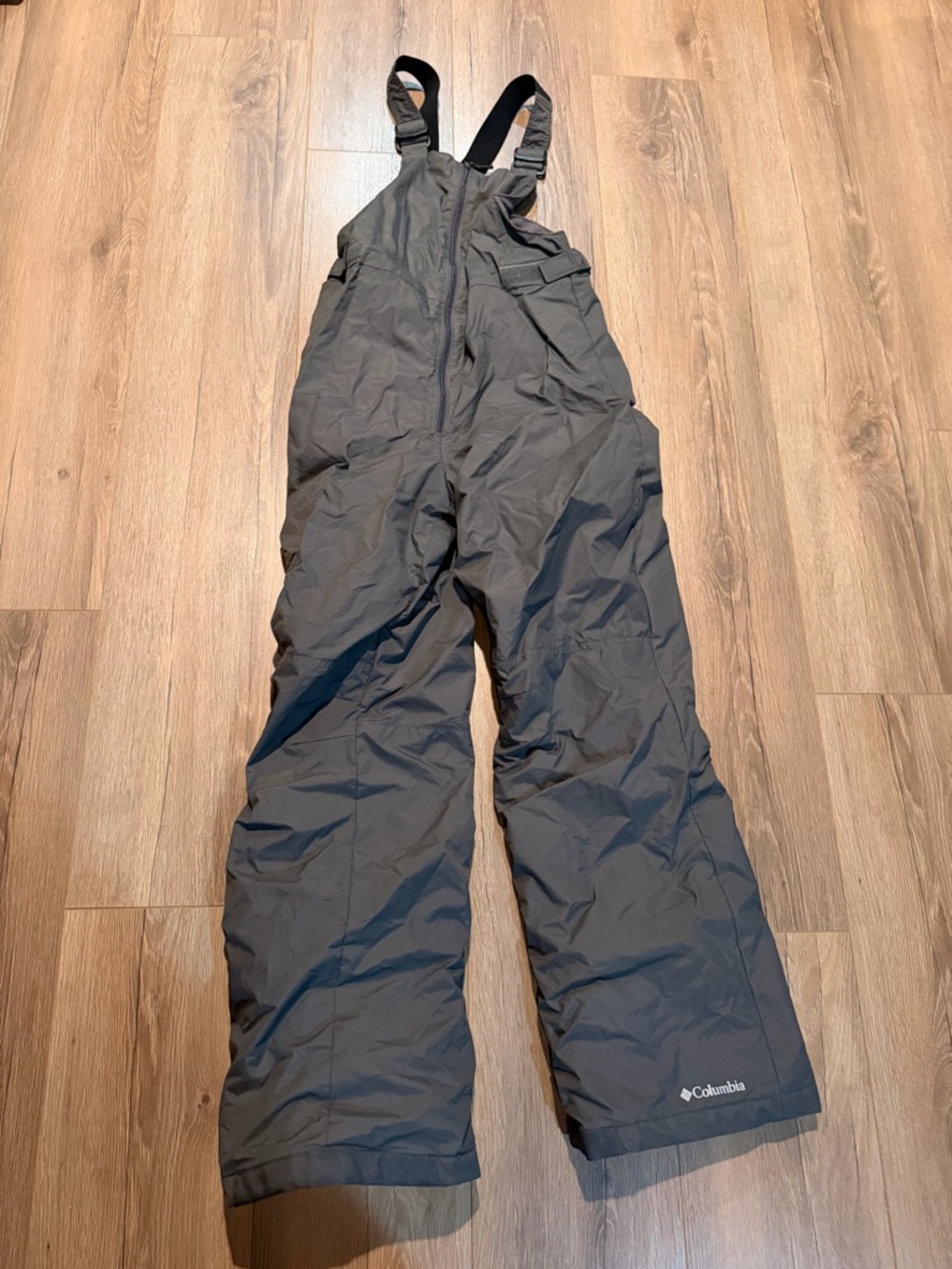 Columbia Kids Teens Grey Snow Bibs Overalls Winter Ski 18/20 XL Boys Girls